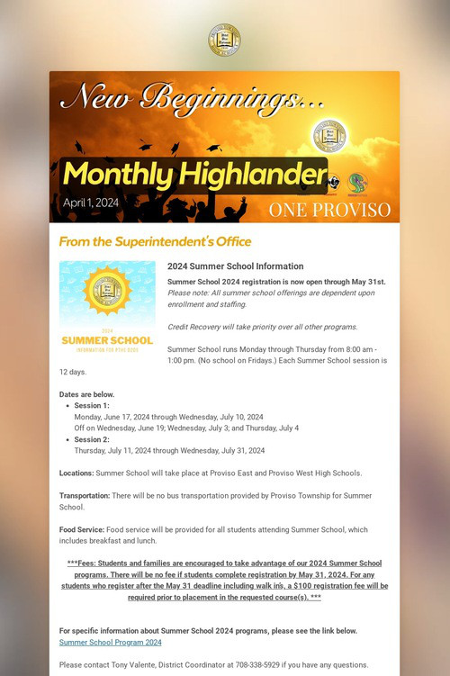 Monthly Highlander