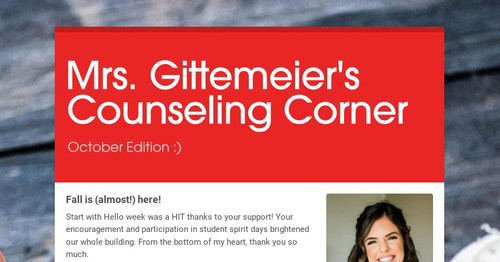 Mrs. Gittemeier's Counseling Corner