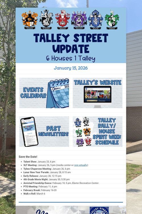 Talley Street Update