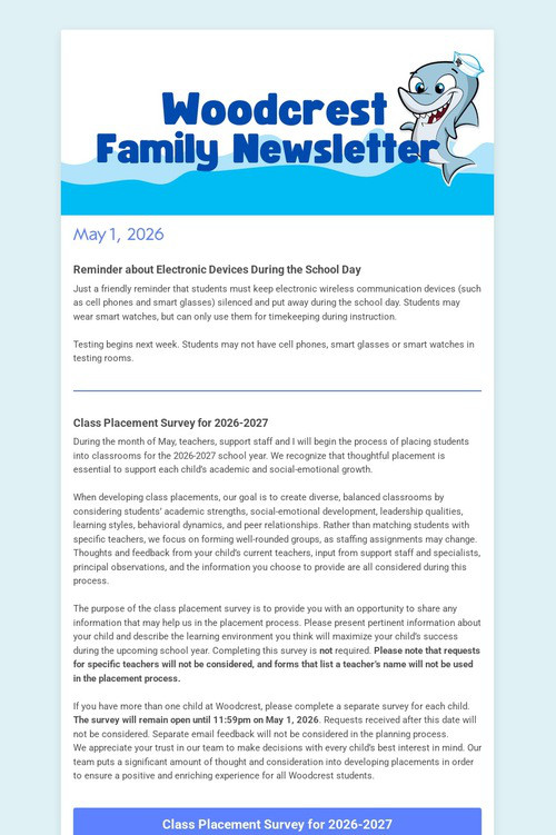 Family Newsletter