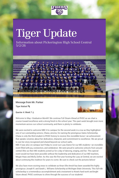 Tiger Update