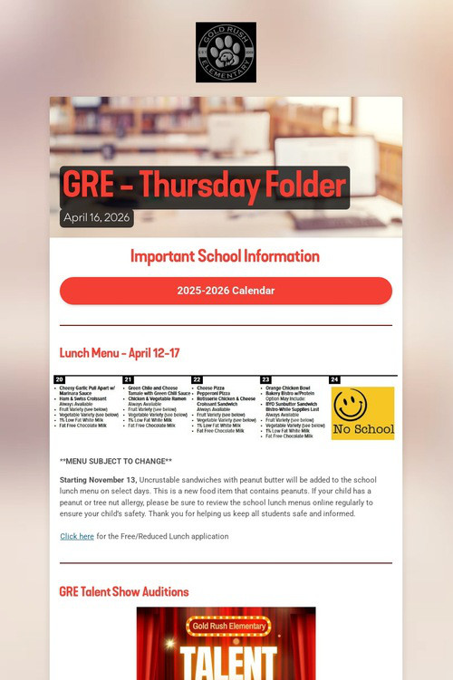 GRE - Thursday Folder