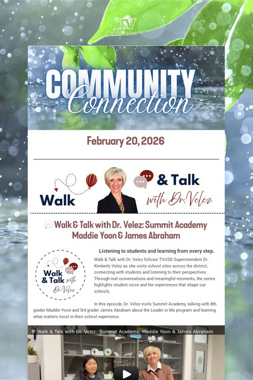 TVUSD COMMUNITY CONNECTION