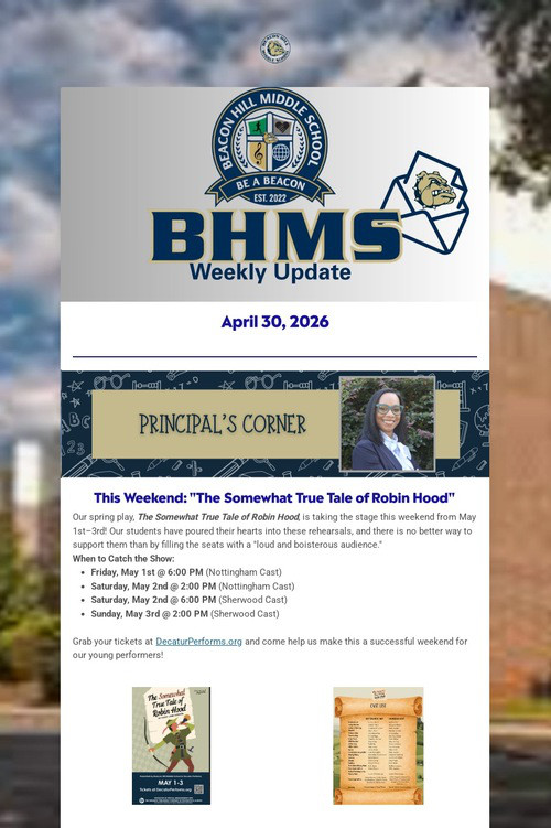 BHMS Weekly Update
