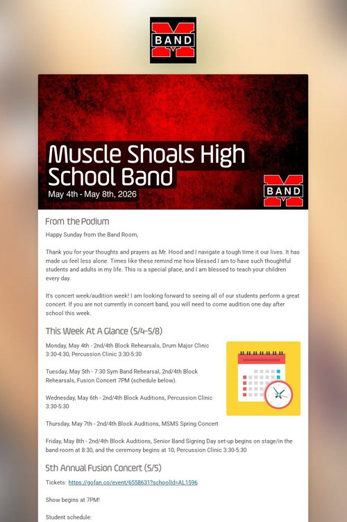 Muscle Shoals High School Band