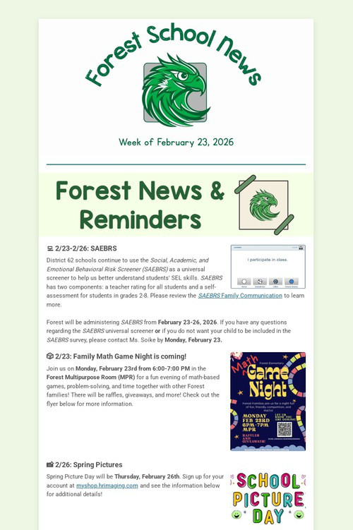 Forest School News (2.22.26)
