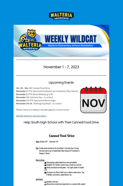 Weekly Wildcat