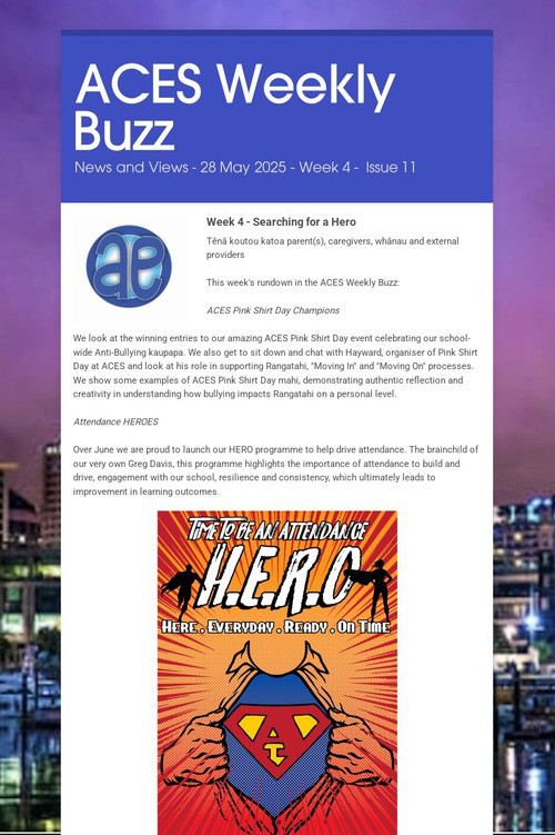 ACES Weekly Buzz