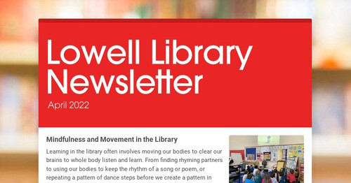 Lowell Library Newsletter