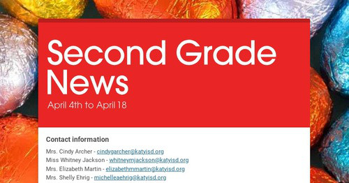 Second Grade News