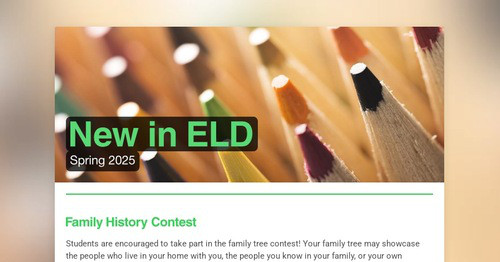New in ELD