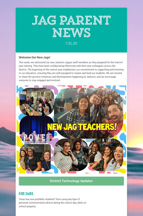 Jag Parent News