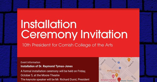 Installation Ceremony Invitation | Smore Newsletters