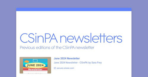 CSinPA newsletters