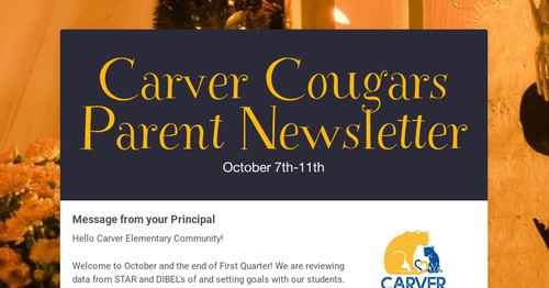 Carver Cougars Parent Newsletter