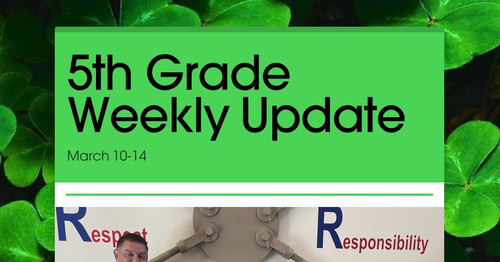 5th Grade Weekly Update
