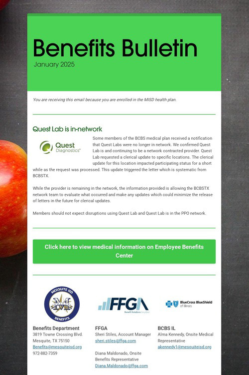 Benefits Bulletin