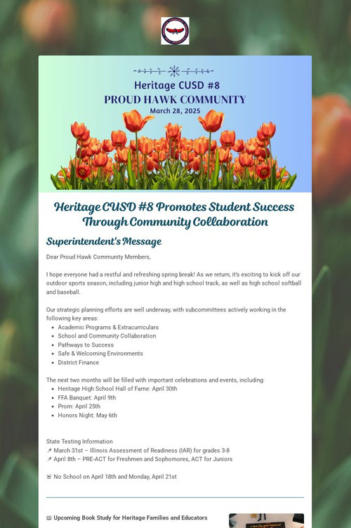Proud Hawk Community Newsletter