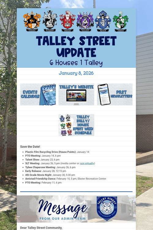 Talley Street Update