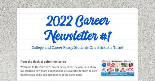 2022 Career Newsletter #1
