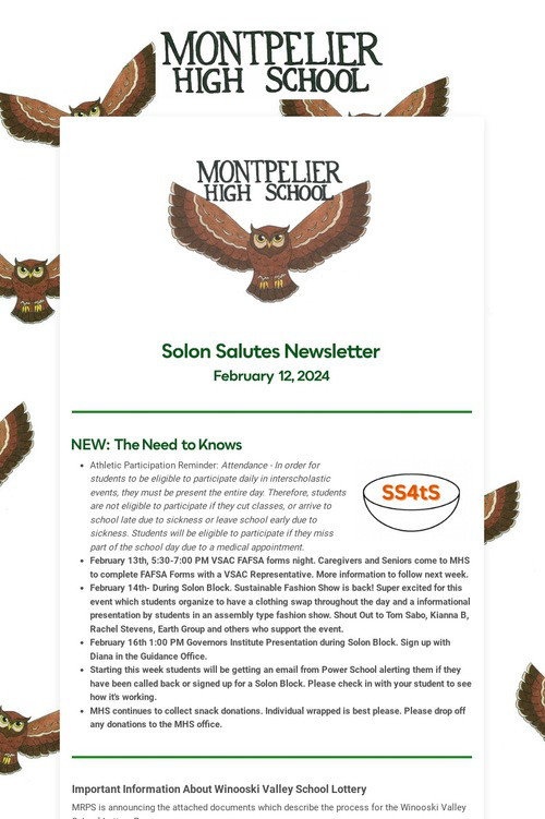 Solon Salutes