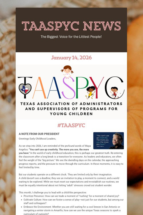 TAASPYC News