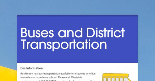 Buses and District Transportation