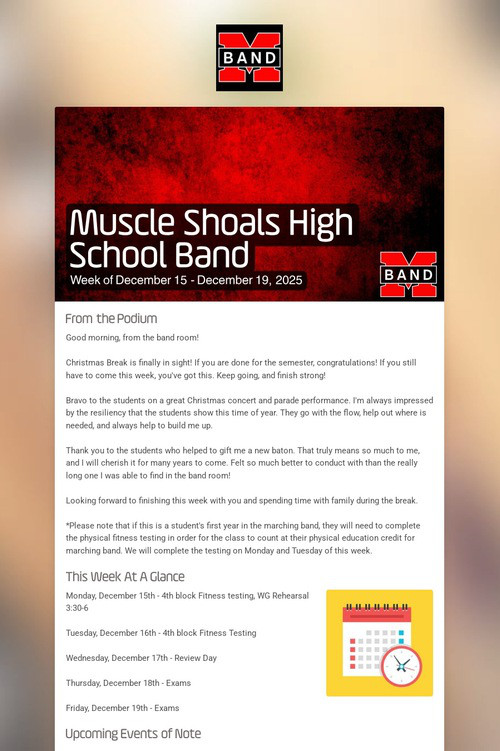 Muscle Shoals High School Band