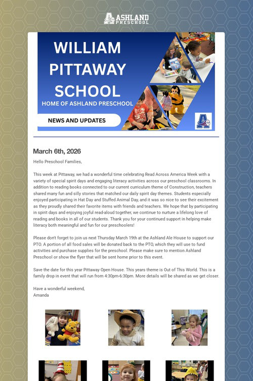 Ashland Preschool Update