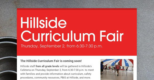 Hillside Curriculum Fair