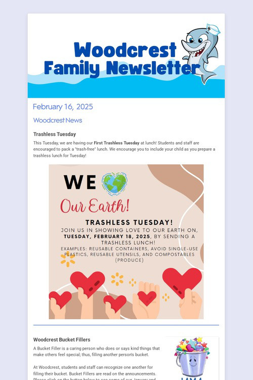 Woodcrest Family Newsletter