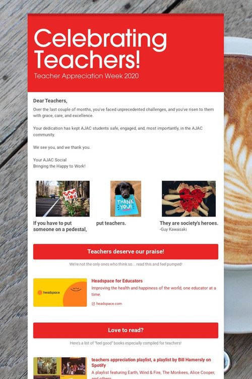 Celebrating Teachers!