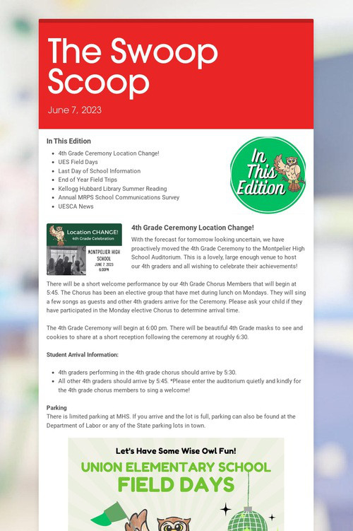 The Swoop Scoop