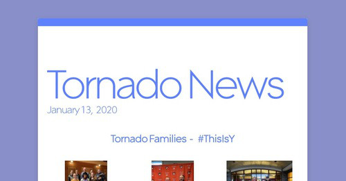 Tornado News | Smore Newsletters