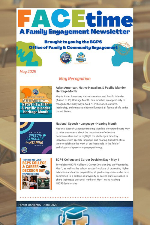 FACEtime Newsletter