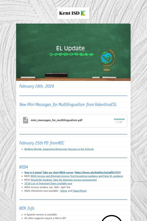 EL Update