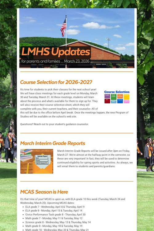 LMHS Updates