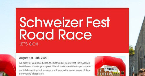 Schweizer Fest Road Race | Smore Newsletters for Education