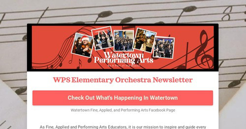 WPS Elementary Orchestra Newsletter