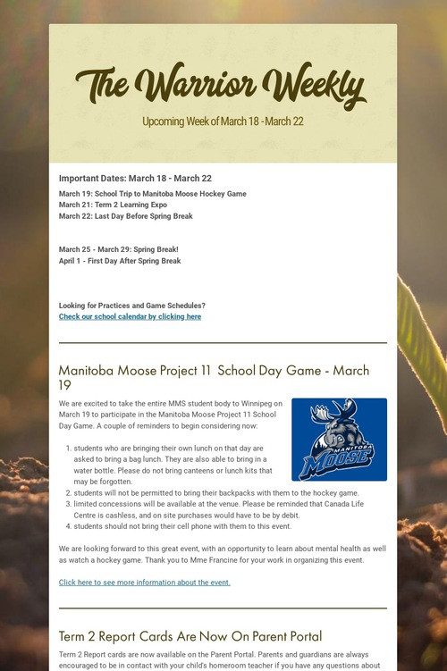 The Warrior Weekly