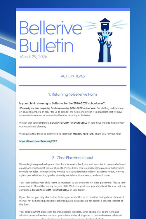 Bellerive Bulletin