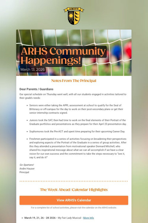 ARHS Community Happenings!