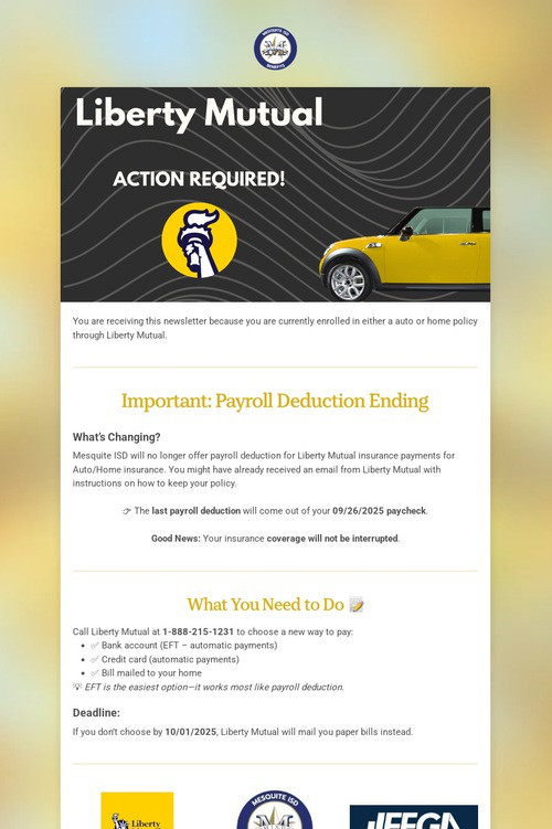 Liberty Mutual - Action Required