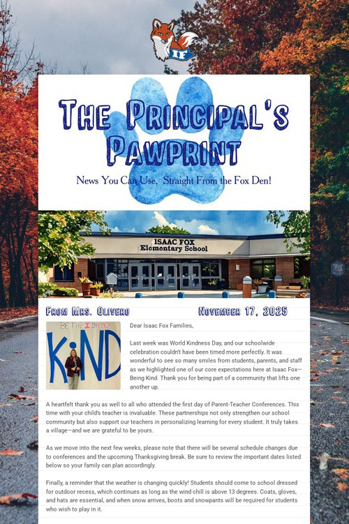 The Principal's Pawprint