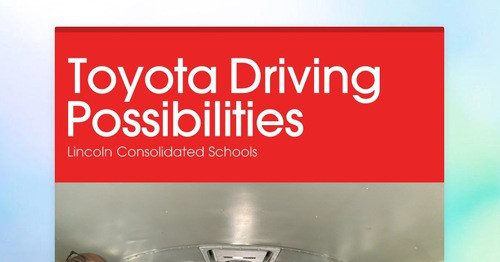Toyota Driving Possibilities