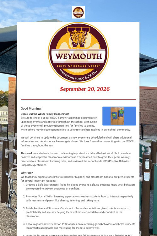 Weymouth Early Childhood Center