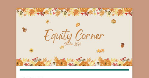 EQUITY CORNER