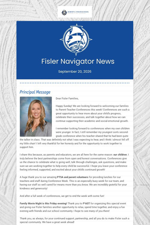 Fisler Navigator News