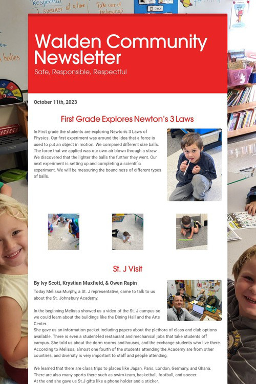 Walden Community Newsletter