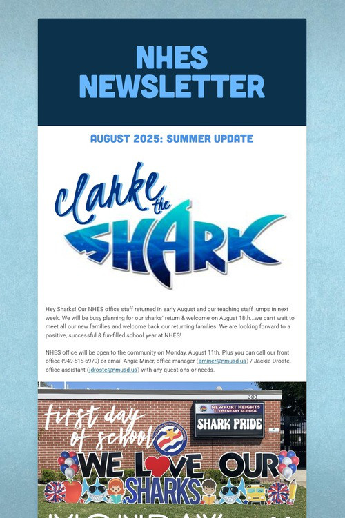 NHES Newsletter